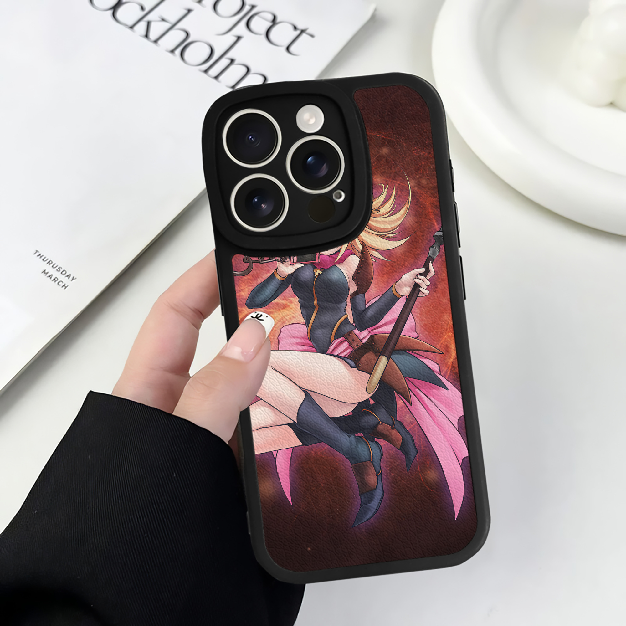 （画像用） 遊☆戯☆王 Yu-Gi-Oh! 【iPhone 16シリーズ対応】シリコンスマホケース（レザー調） 材質：シリコン